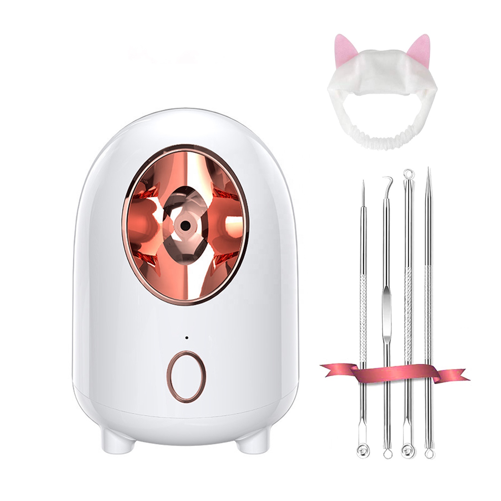 Portable customize micro mist nano hot and cold face streamer vaporiser sauna facial steamers home facial humidifier