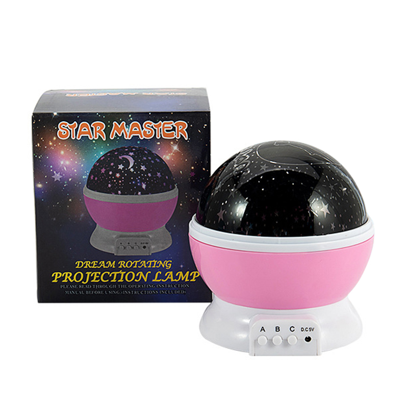 Звездное небо Star Master с вращением на 360 градусов, 8 разноцветных 3d ночных ламп, проектор, детский светодиодный ночной Светильник Star