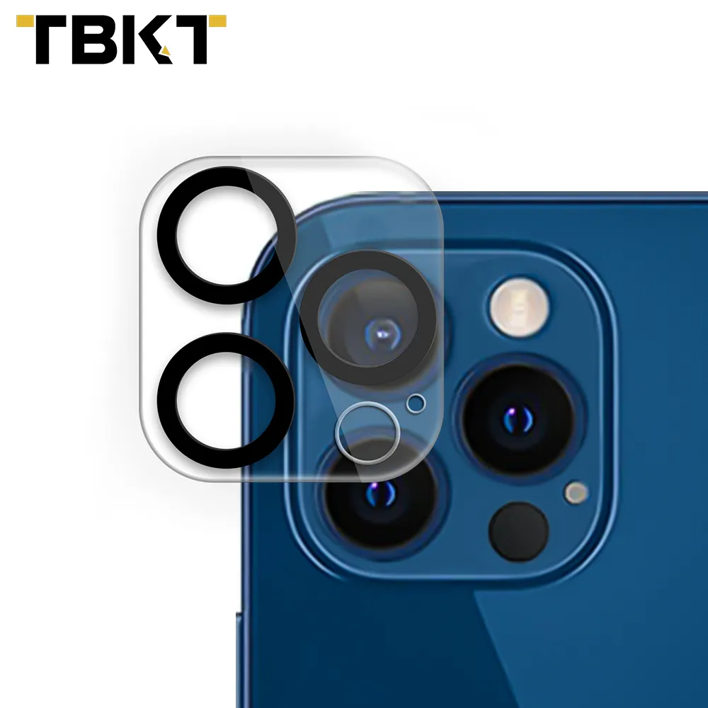 New Full Glue Cover Black Circle Back Tempered Glass Film Phone Lens Camera Protector for iphone 13 Pro Max 6.7