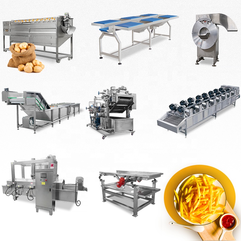 Best selling small scale french fries production line potato chips maker machine