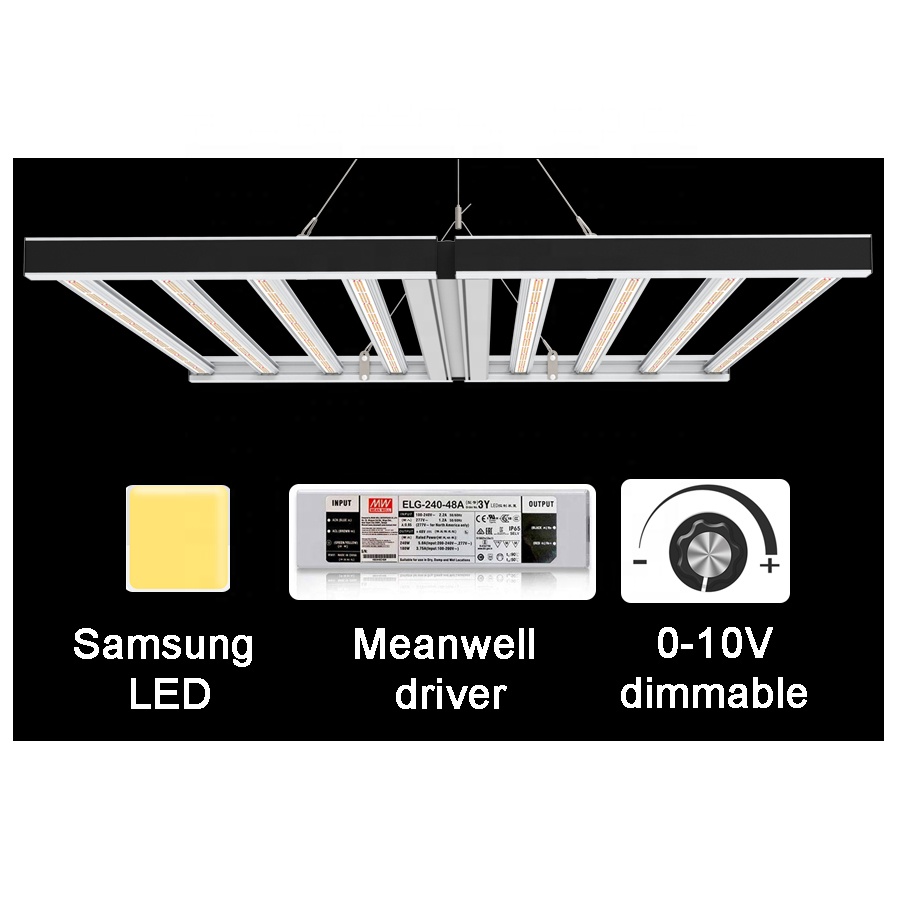 2021 Pro 1700e led 8 бар 660 Вт 880 Вт 1000 Вт High PPFD ETL утвержденный 2,8 umol/J полный спектр светодиодной лампы для роста растений
