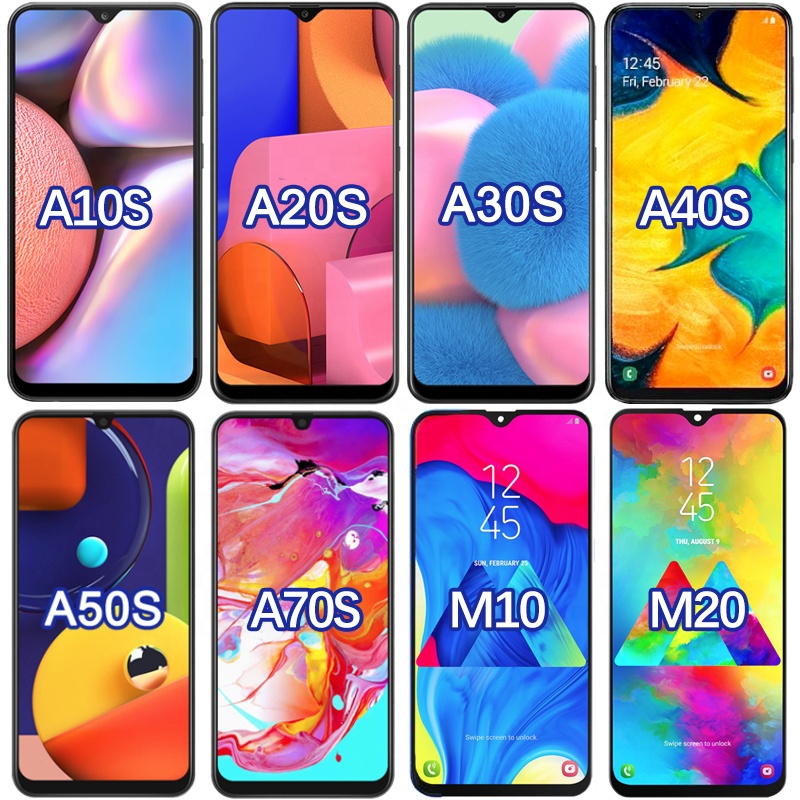 Оптовая продажа lcds для мобильного телефона Samsung Galaxy A10 A20 A30 A40 A50 A60 A70 A80 сенсорный экран для M20 A10s A20s A30s A40s A50s