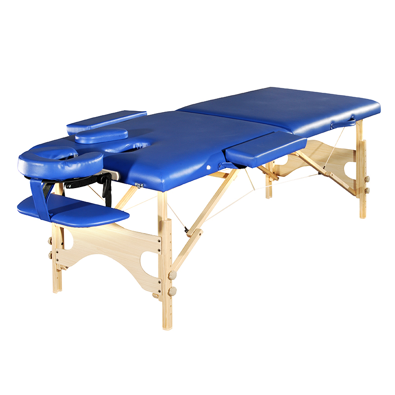 Salon Economic Wooden Beauty Bed Flat Portable ,PU Leather Facial Spa Massage Table Table for Massage Steam Massage Table