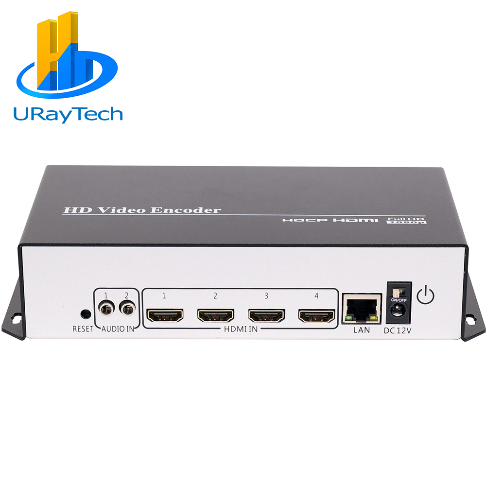 4 канала HDMI к IP кодер прямые трансляции видео кодировщик H264 RTMP кодер HDMI кодер IPTV с HLS HTTP RTSP UDP RTP rtmps