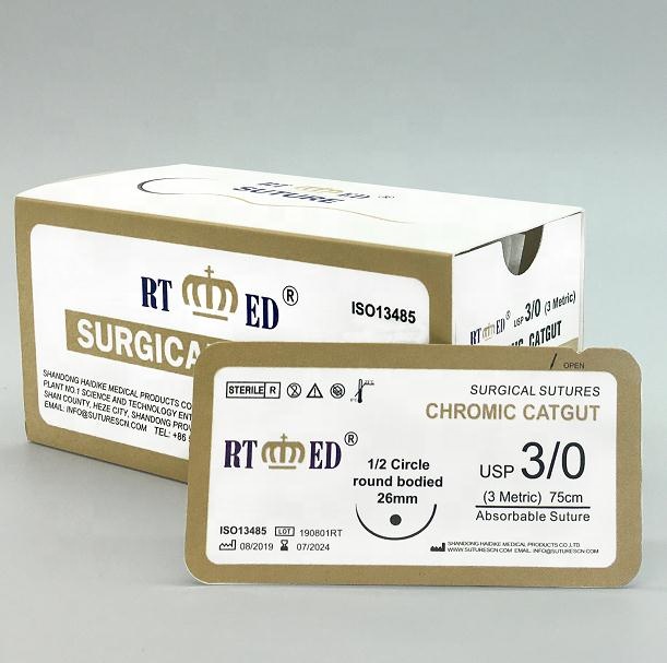 Хромированнная струна suture3/0 С иглы, цена по прейскуранту завода-изготовителя, отличное качество, specilly питания для больницы