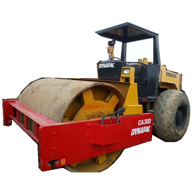 Подножка 10t 12t 14t, одиночный барабан, б/у дорожный каток dynapac ca30d для продажи