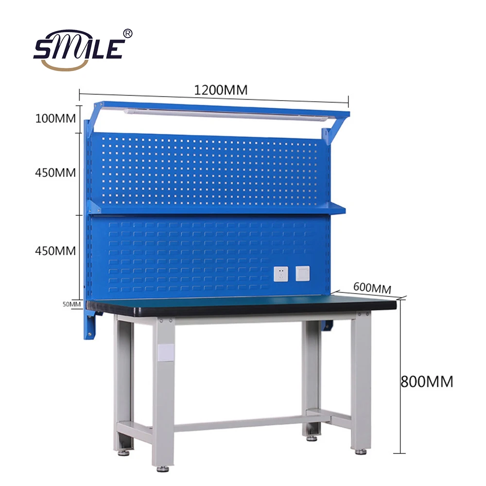 CHNSMIE Commercial Workbench Multi Purpose Metal Workbench Cabinets