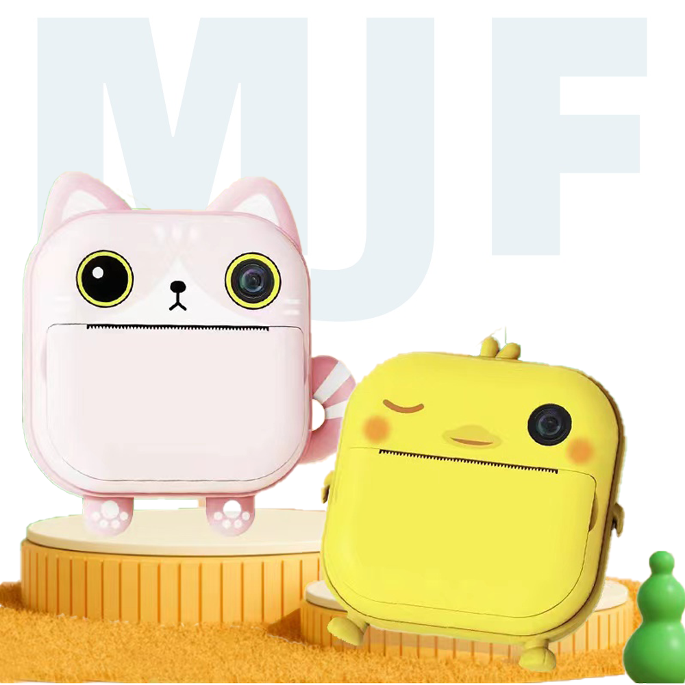 MJF M2 Kids Instant Print Camera 2.4Inch screen Dual Lens 1080P Selfie print Digital Video Camera kids Birthday Gift M2