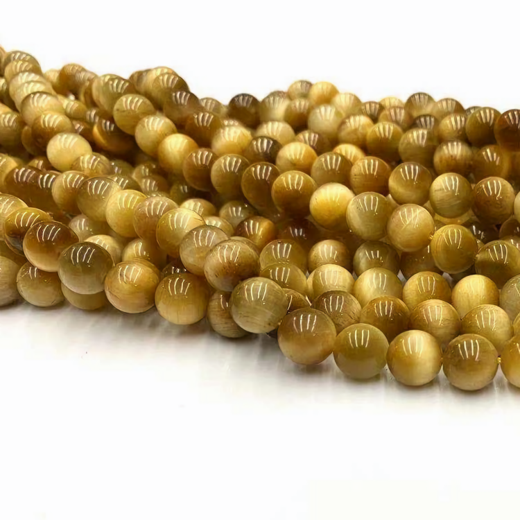 Golden Pietersite Natural Stone High Quality Loose Round 6/8/10/12/14mm Yellow Beads Pietersite