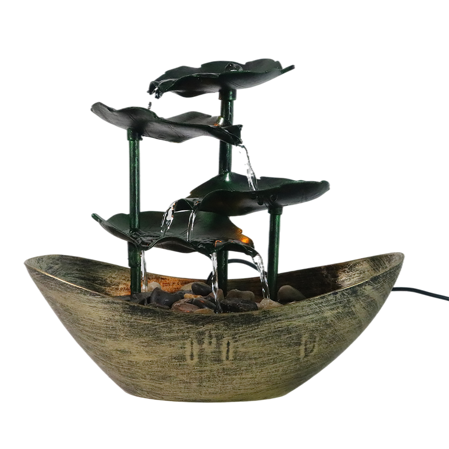 Desktop Fountain , Mini Desktop Water Fountain Crafts for Indoor Home Office Table Decoration