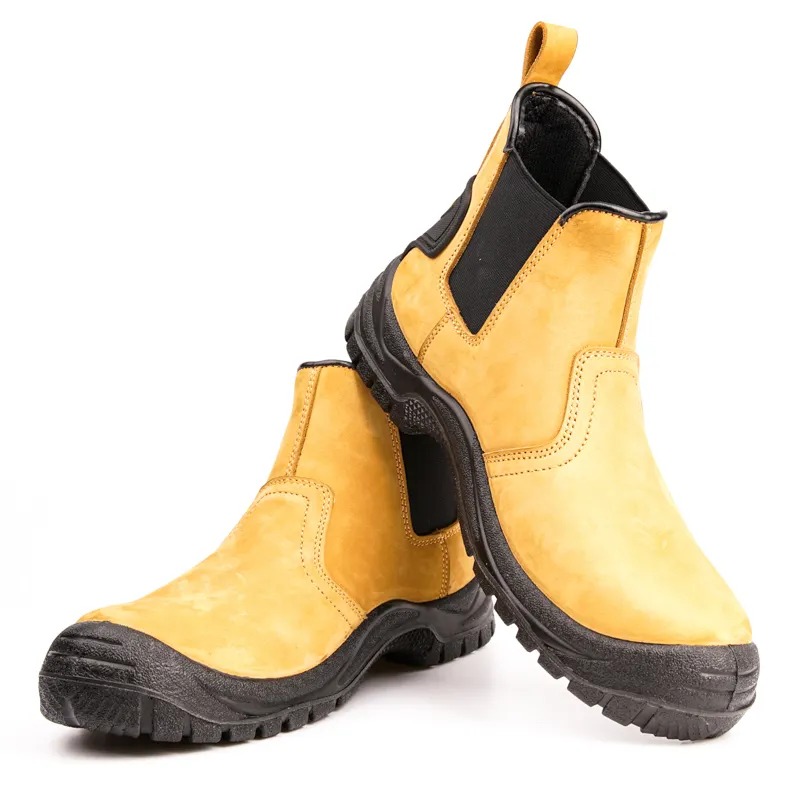 Breathable light weight Men brand Chelsea Work boots Steel Toe Israel Safety shoes