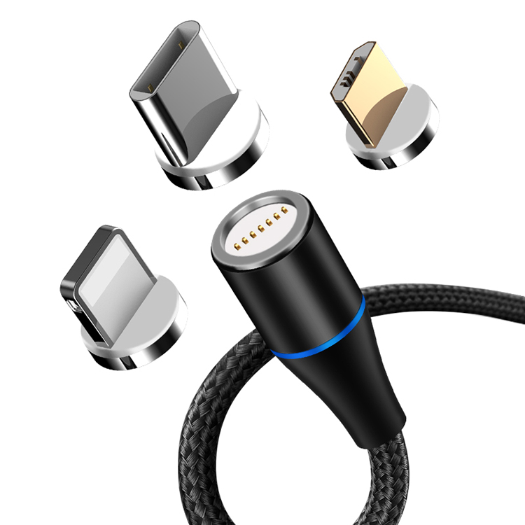 3 в 1 7Pin Micro Type-c Mini USB 2,0 быстрое зарядное устройство для телефона Магнитный зарядный кабель
