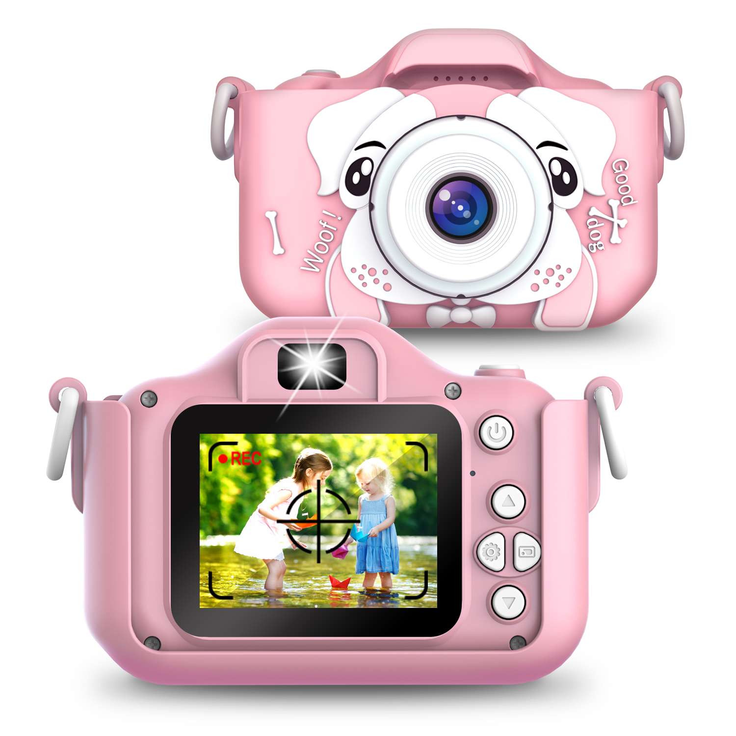 Mini kids Digital Camera 2 Inch Cartoon Cute Dog Camera Toys Children Birthday Gift smart kids camera