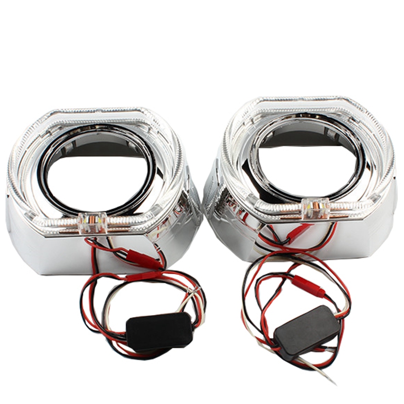 CQL VIP 3,0 дюймов HID квадратный проектор кожух для Q5 ксеноновый проектор объектив Автомобильный налобный фонарь модифицированный светодиодный ангельский глаз