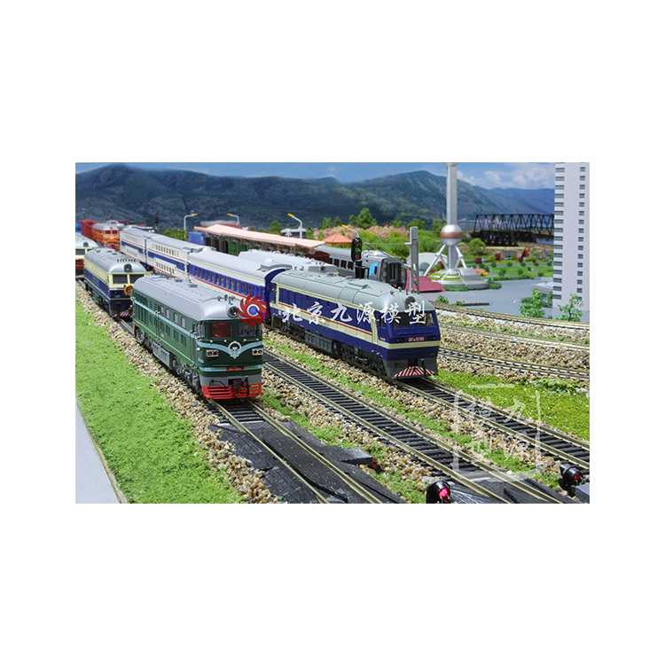 Competitive Price Custom Railway Buildings Sand Table Train Track Railway Model
