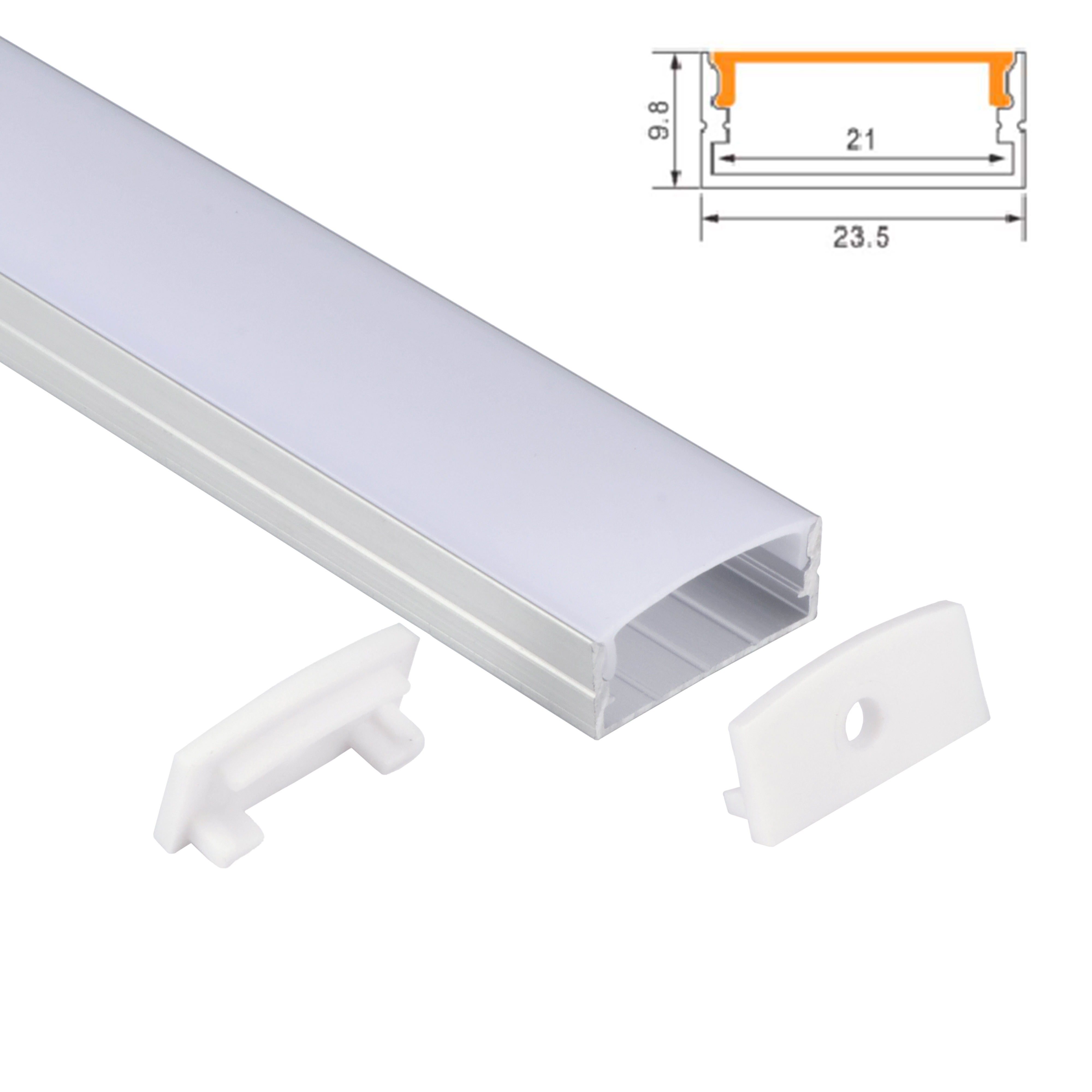 Aluminum Extruded Triangle Cheap Price Rgb Led Strip Aluminum Led Profile for Hard Led Strips