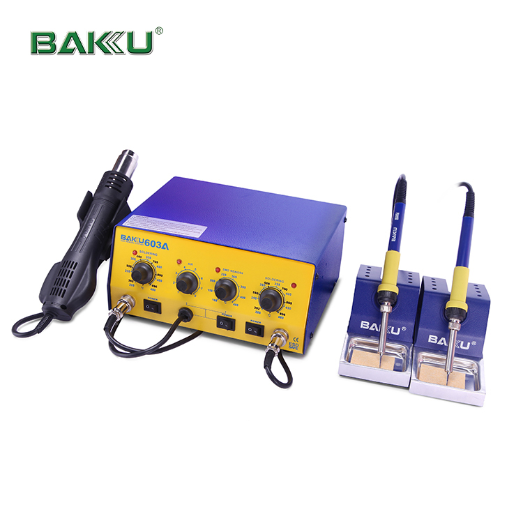 BAKU Прямая поставка горячего воздуха SMD 3 в 1 ремонтная станция BK-603A BGA цифровая паяльная станция для распайки