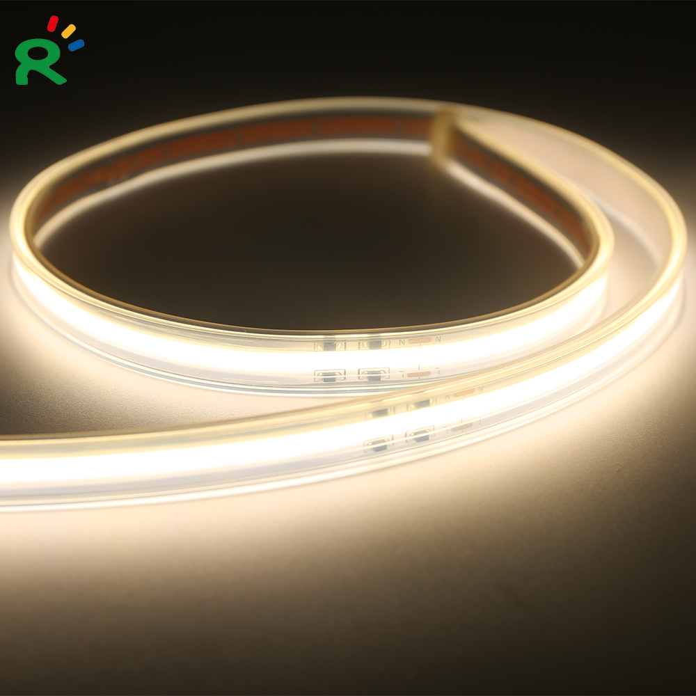 220Vac 110Vac высокого напряжения 420led/м ультратонкое естественное освещение CRI>90 cob светодиодные полосы света ФИТА luce IP67 водонепроницаемый угол луча 180 10 м 20 м 50 м Светодиодные полосы света