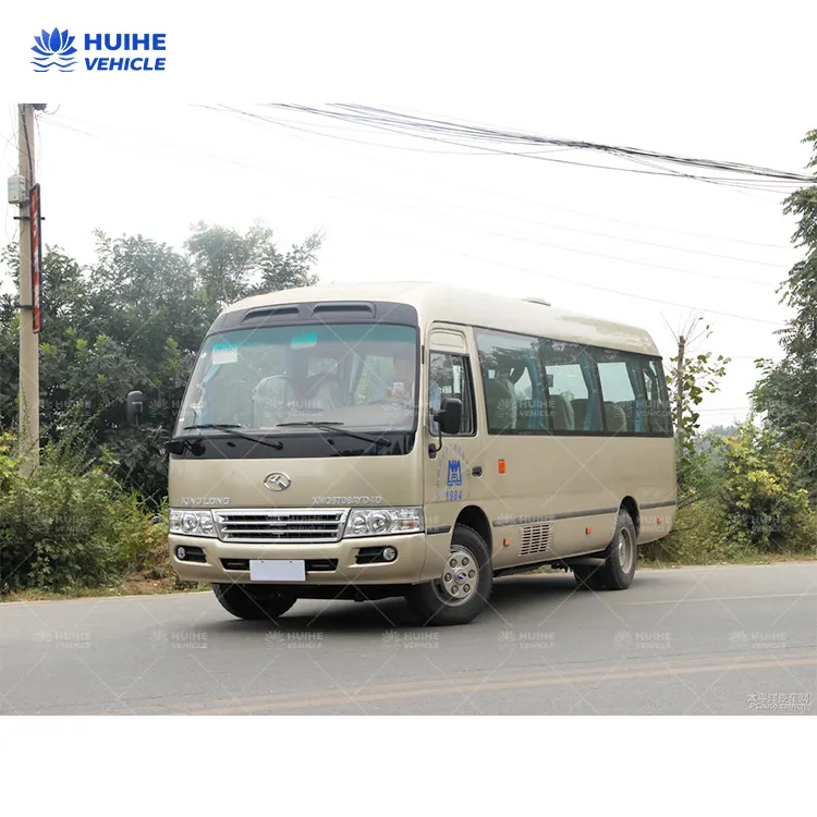 Used China wagon car van mini bus 10 meters used diesel king long minibus