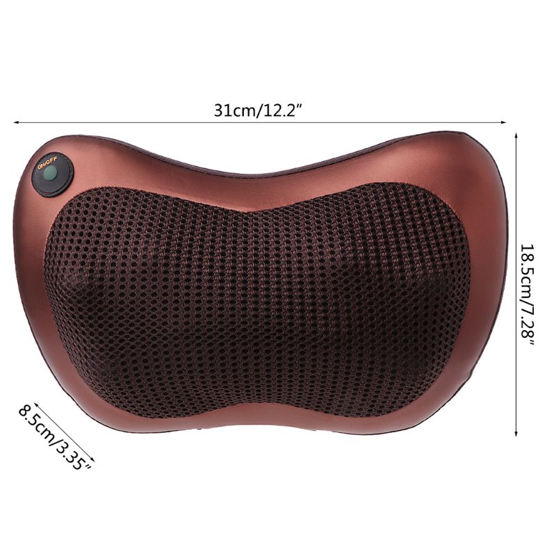 electric shiatsu kneading 3d neck back shoulder massager machine car home travel massage pillow