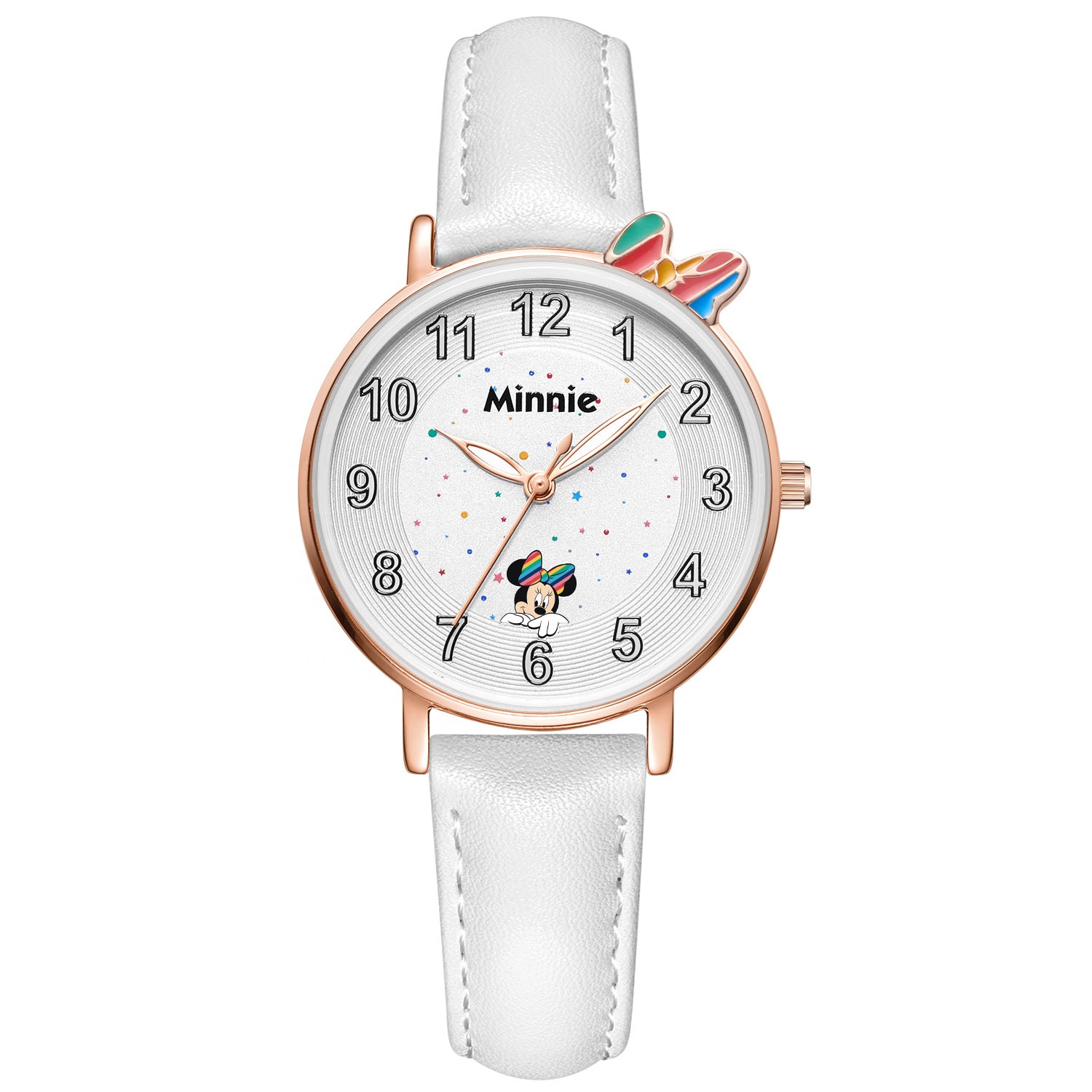2021 милый Модный новый дизайн PU ремешок цинковый сплав Disney Reloj части кварца для девочки