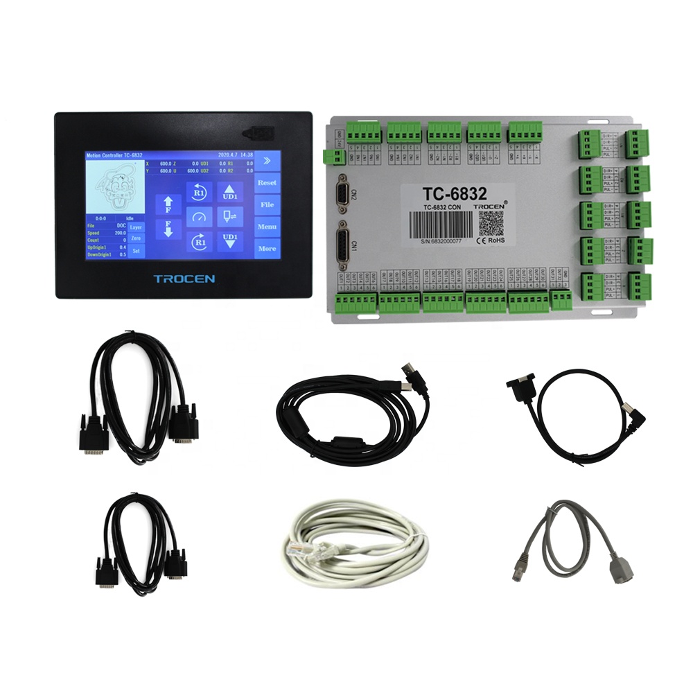 Trocen TC-6832 контроллер с 7 дюймовым TFT ЖК-дисплей с сенсорным экраном для Цифровой Режущий Станок
