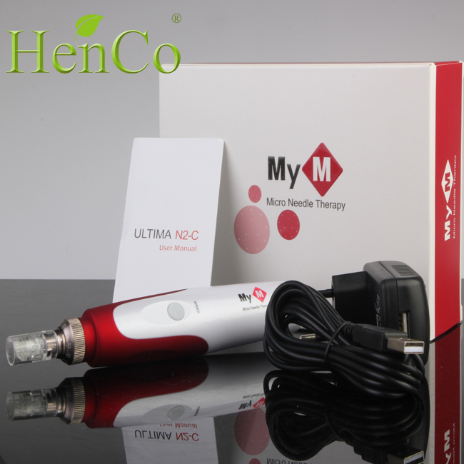 Дерма прокатки системы Профессиональный MYM N2-C dermapen Электрический Дерма ручка для удаления морщин