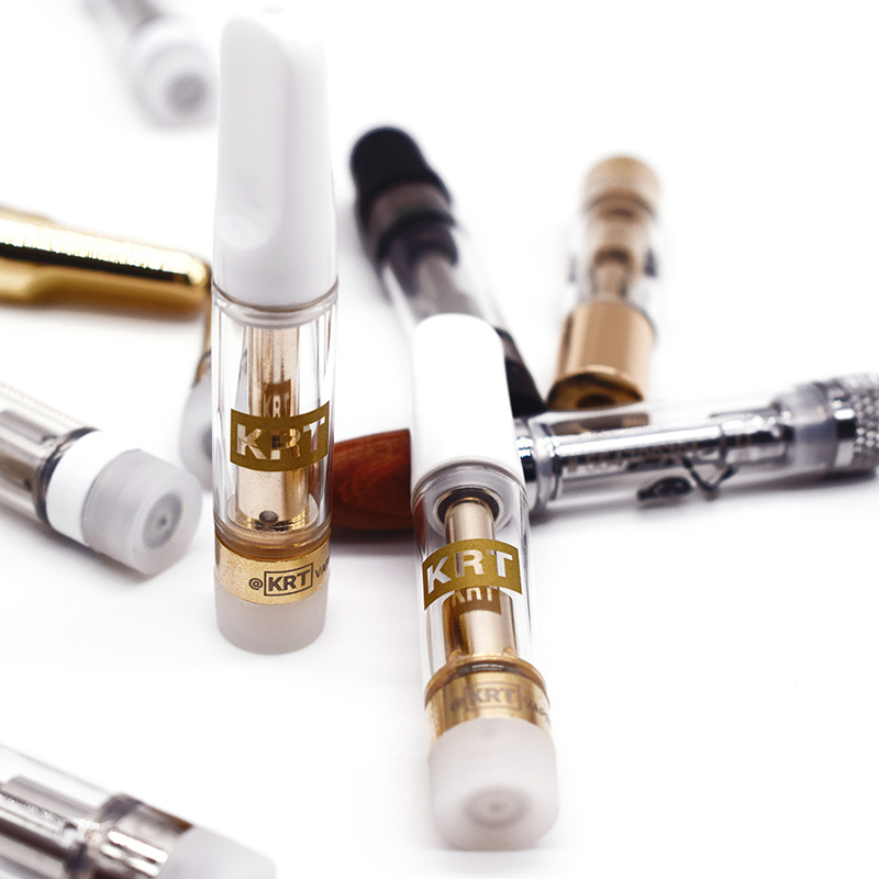 США Новое поступление cbd тележки 420 частей. 8 мл курение коробка mod 0,8 мл vape ручка комплект 510 керамический Золотой наконечник KRT картридж 2021