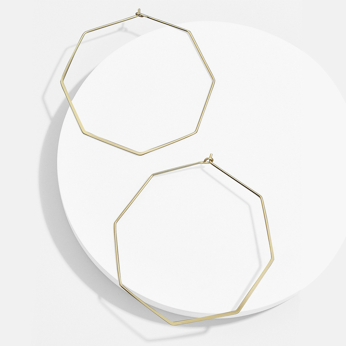 New Fashion Simple and personalized geometric earrings oil dripping copper earrings all-match octagonal Jewelry for women