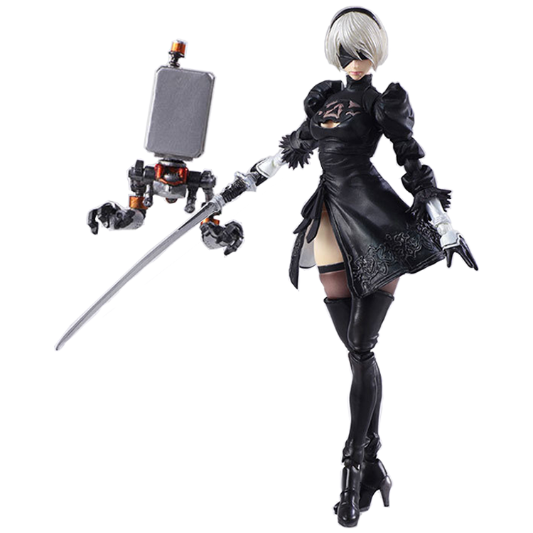 Модель героя игры NieR:Automata 2B, модель экшн-фигурки