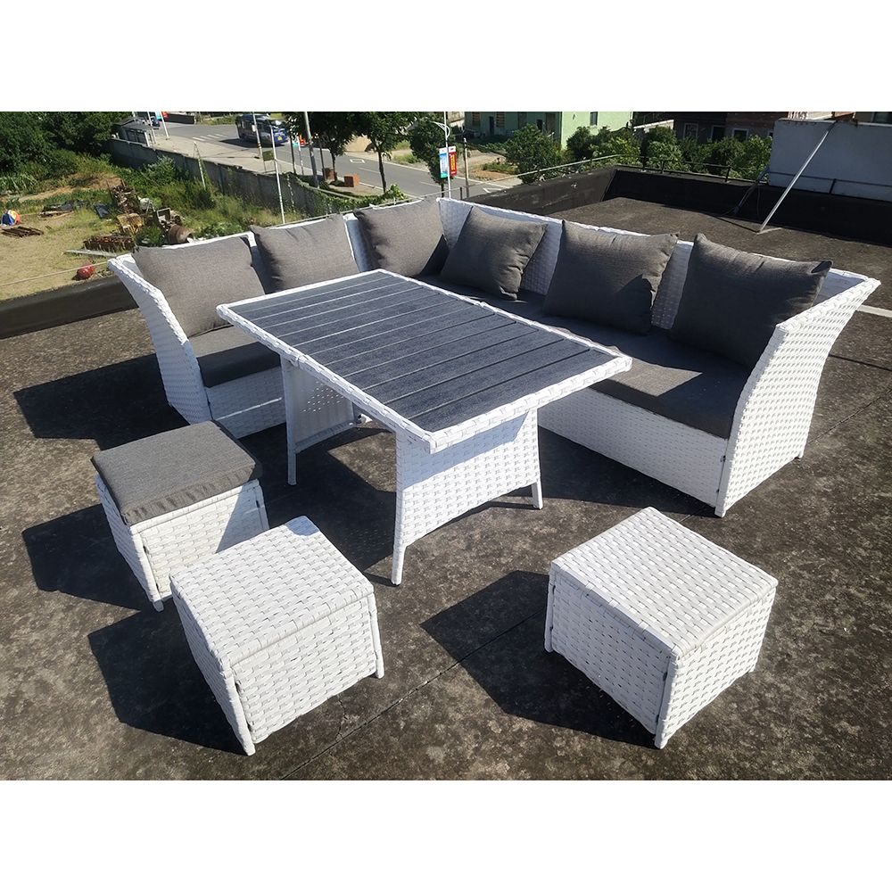 Outdoor rattan three-piece sofa furniture rattan chair rattan leisure balcony lazy sofa combination