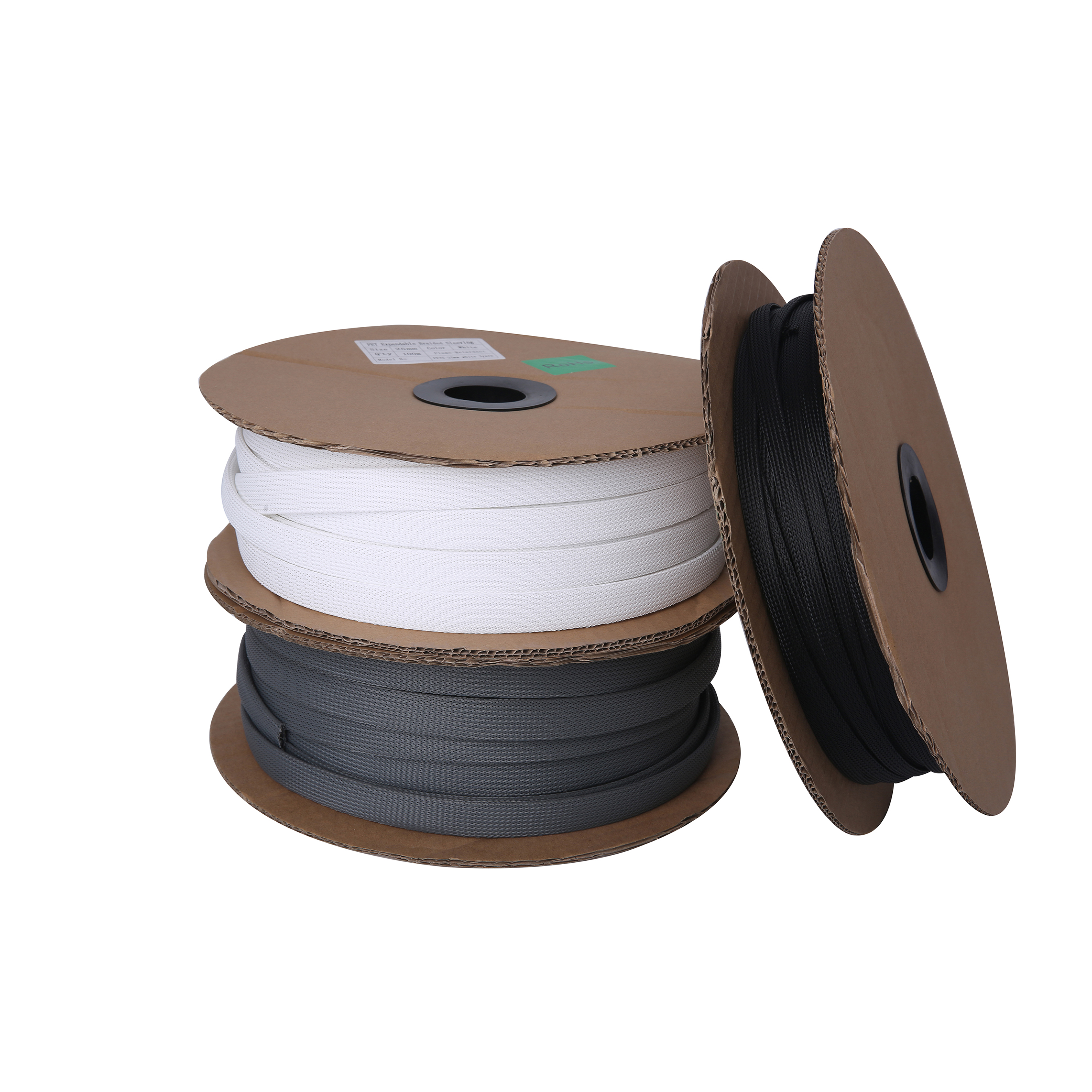 WZUMER 10MM Black Cable Sleeves PET Braided Sleeving