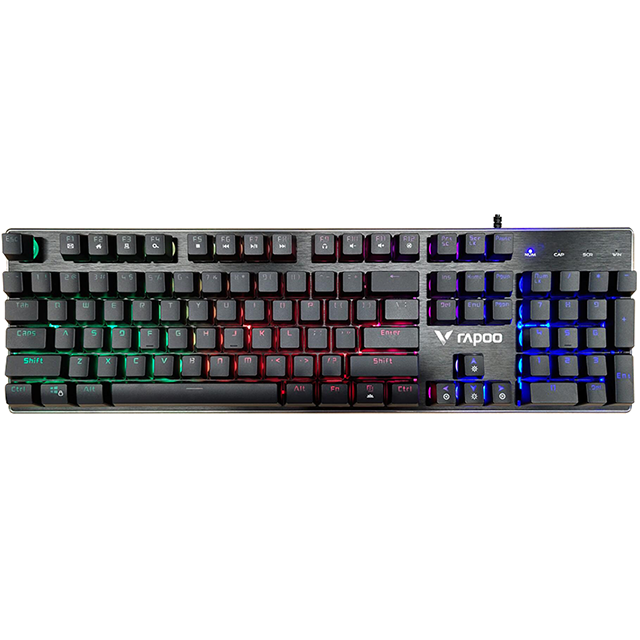 Механическая игровая клавиатура Rapoo V52PRO, проводная USB клавиатура с разноцветной подсветкой