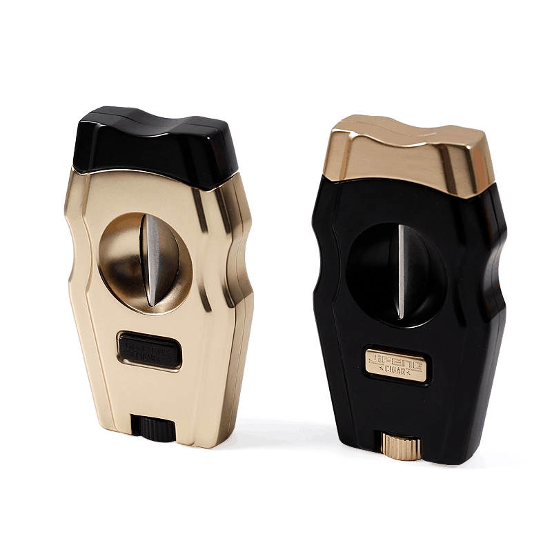 V Type Travel Cigar Cutter Stainless Steel Sharp Blade Custom Logo Cigar Cutter Scissors