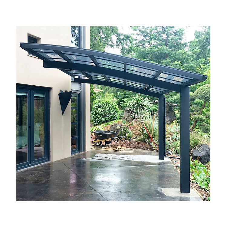New waterproof single side garages shelter aluminum sturdy garages canopies carport shades