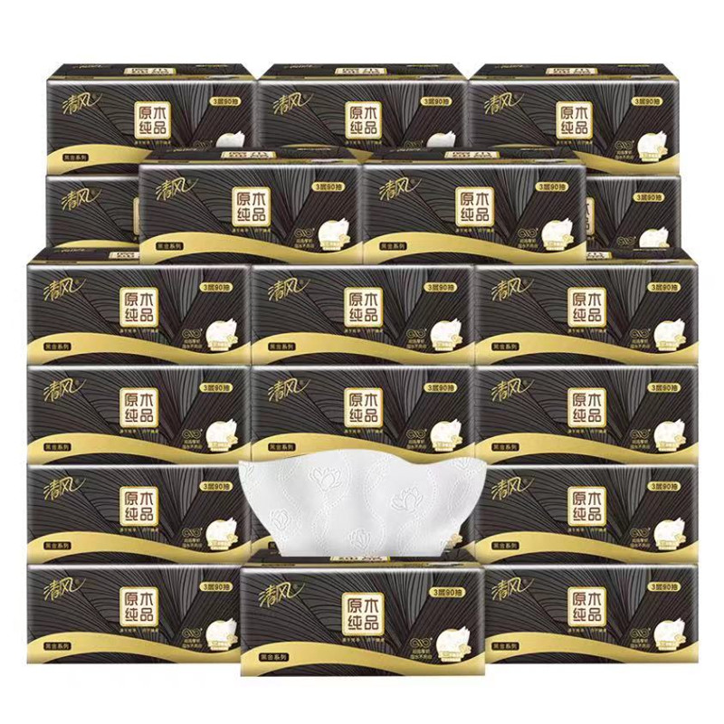 Soft Accept Customized Logo Branded Custom Tissue Face Paper Packaging