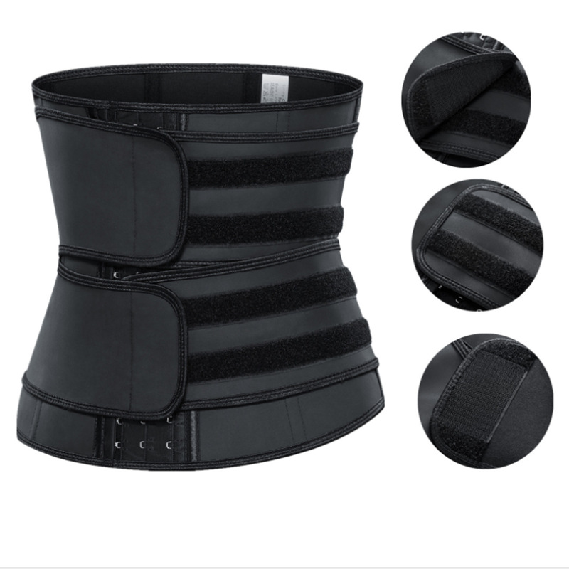 Hot Sale Women's Waist Trainer Corset Body Shapewear Sports Three-breasted Buckle Fitness Double Waist Trainer Waist Trimmer