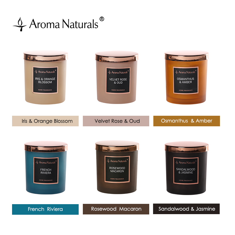 Оптовая продажа, роскошная банка Aroma Naturals, свеча, ароматизированные свечи из соевого воска для домашнего декора