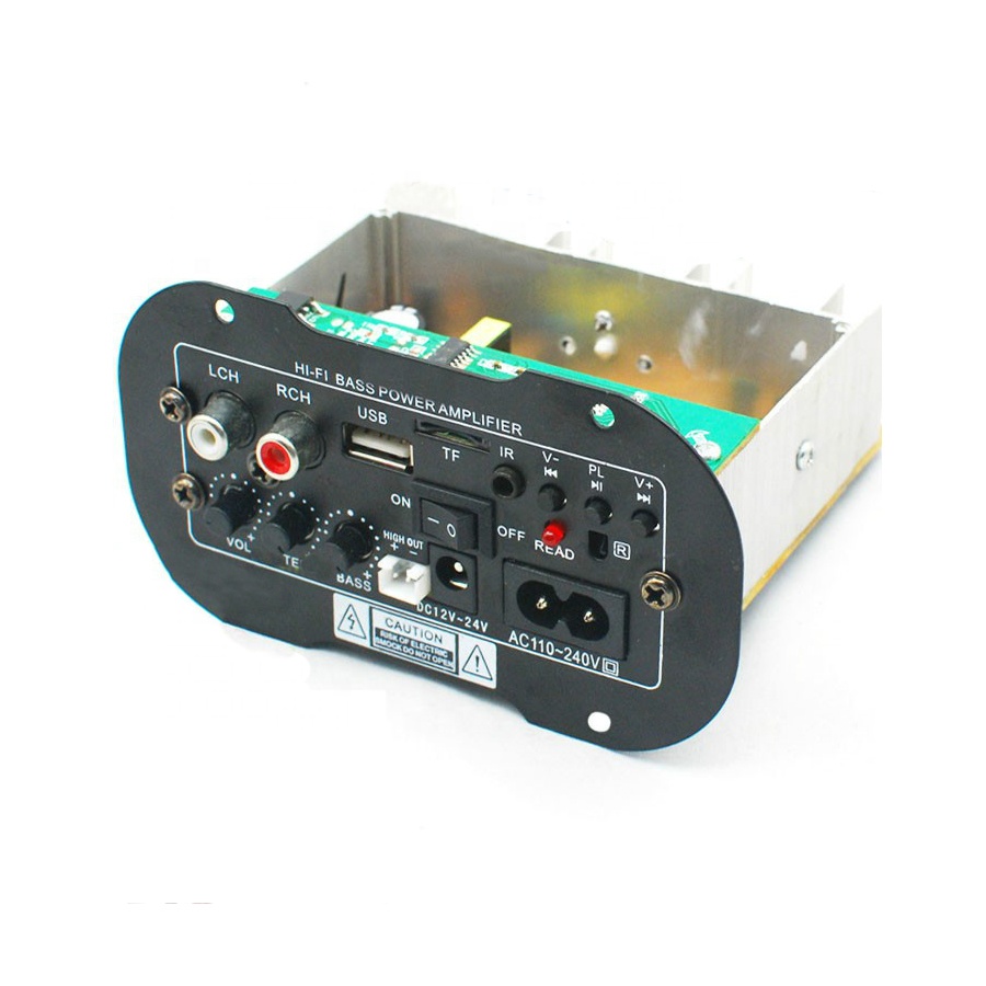 Taidacent 12V 24V 220V сабвуфер наушники с четкой передачей басов и усилитель мощности USB пульт дистанционного управления автомобилем высокой мощности усилитель басов TDA2009 Плата усилителя