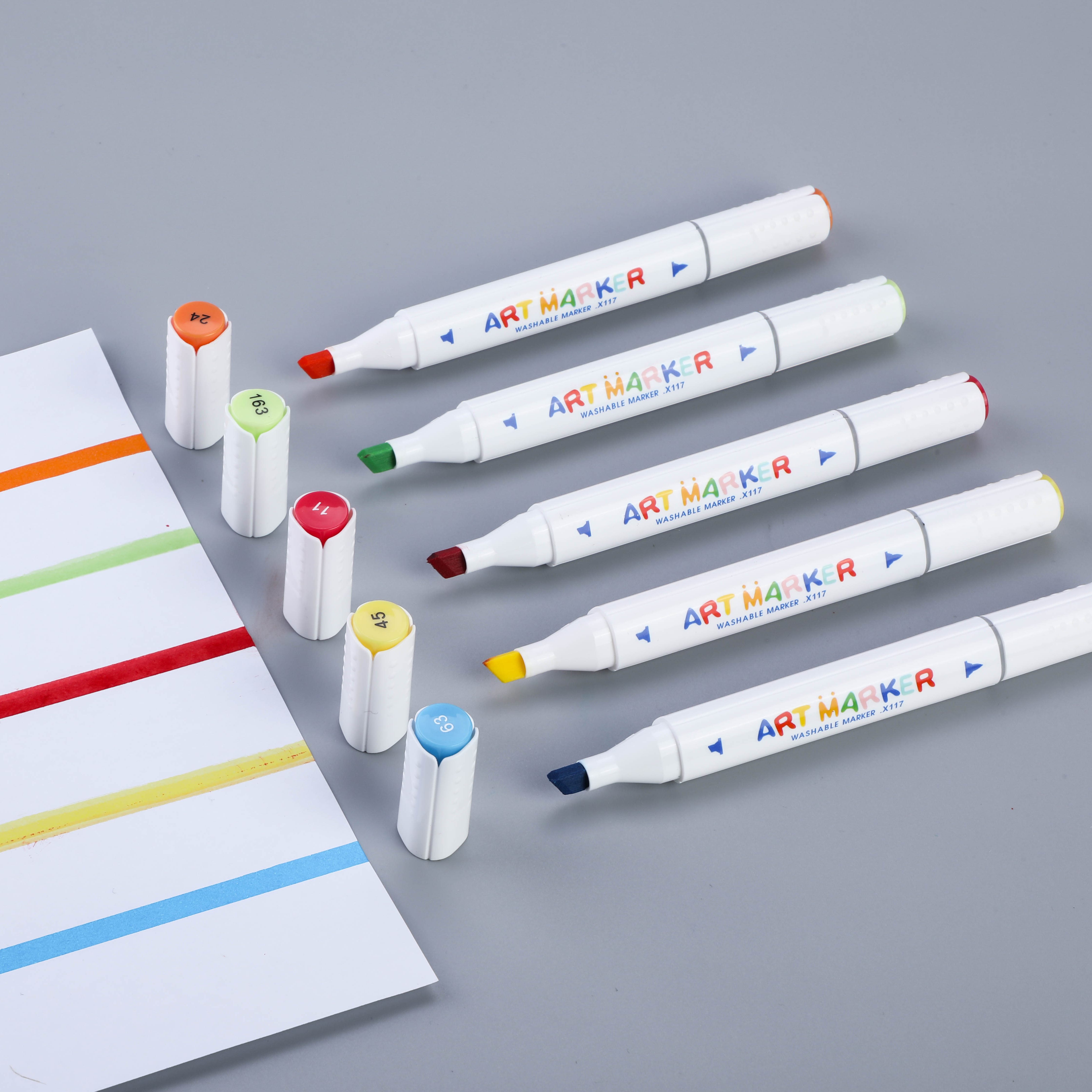 High Quality alcohol based brush markers dual tip brush marker pens set for sketching