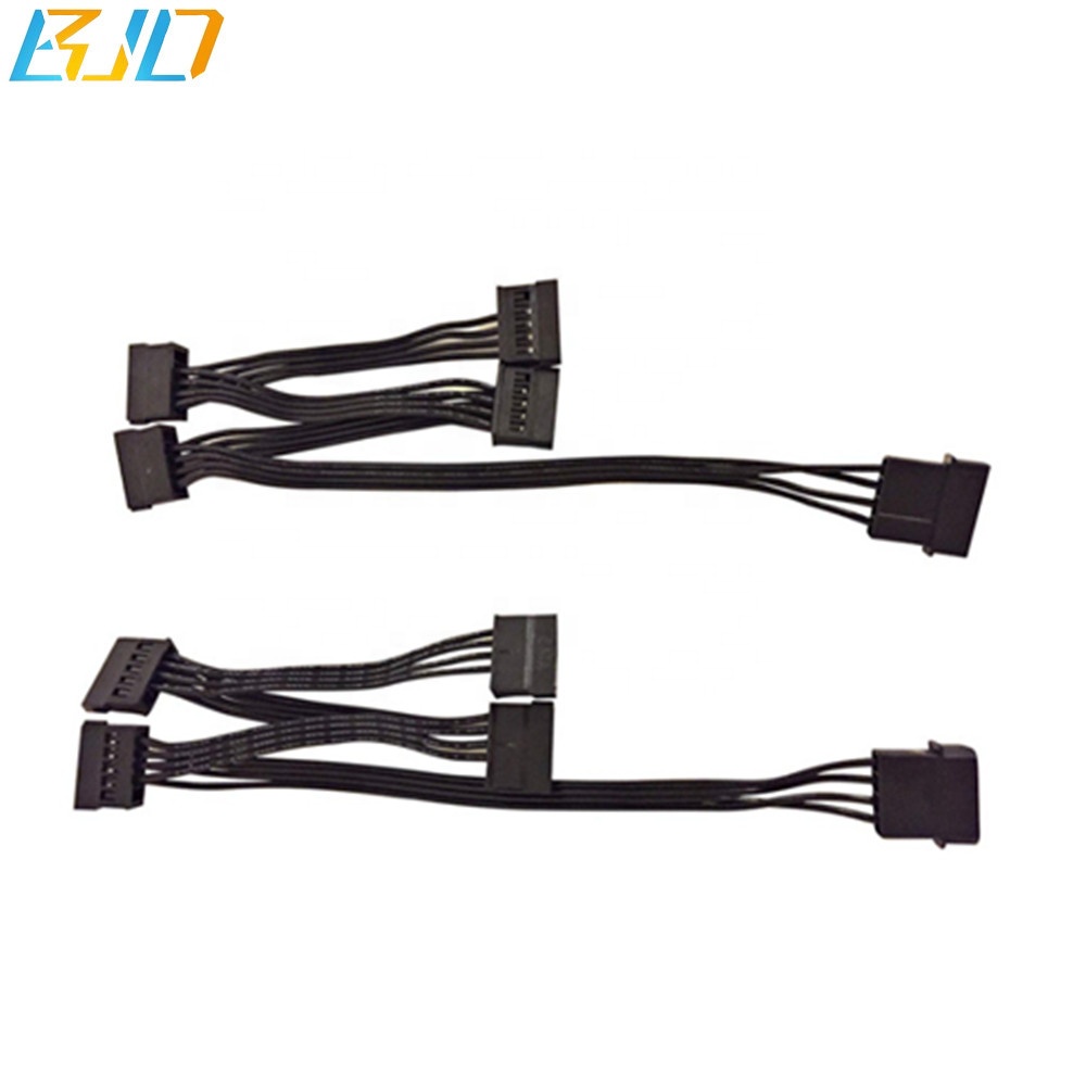 Лидер продаж Molex 4Pin IDE 4 x 15Pin SATA адаптер Splitter мощность кабель