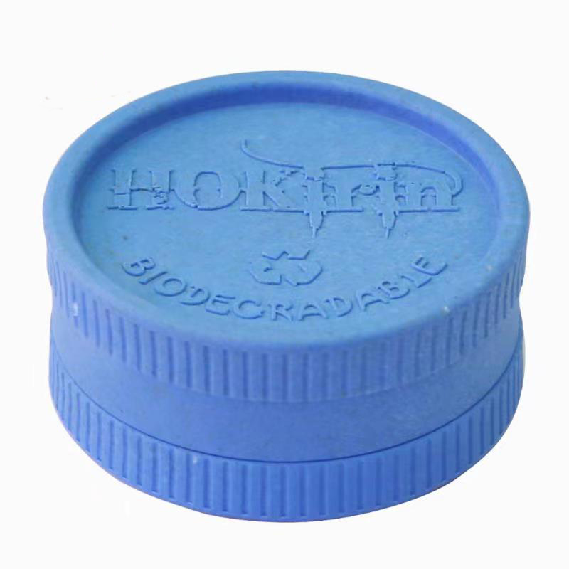 Custom Logo 55mm 2 Layers Plant Fiber Eco-Friendly Biodegradable weed Tobacco herb grinder
