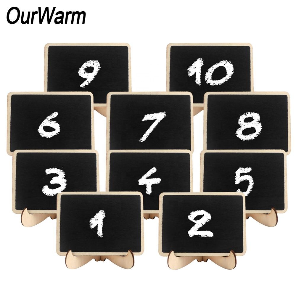 OurWarm 10 шт. держатель для доски для сообщений знаки пищевые этикетки мини-Классная доска для свадебной вечеринки номер стола для мероприятий принадлежности для вечеринок