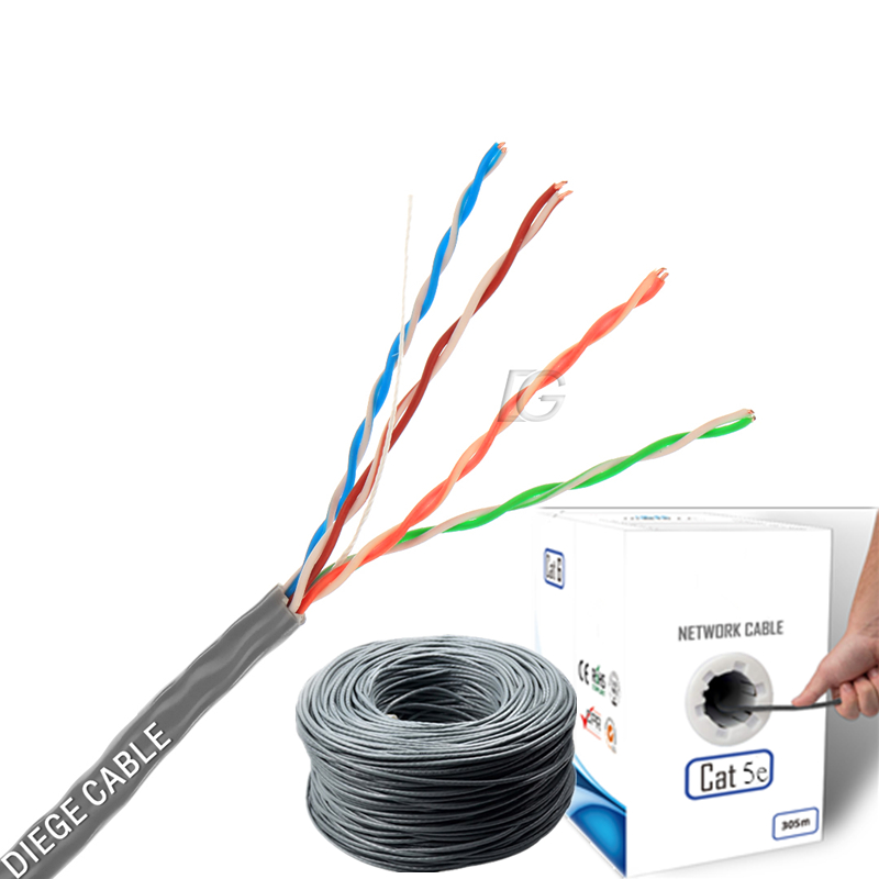 Конкурентоспособная цена CAT5E 305 м 1000ft CCA медный Lan кабель UTP FTP CAT5e для сетевой связи