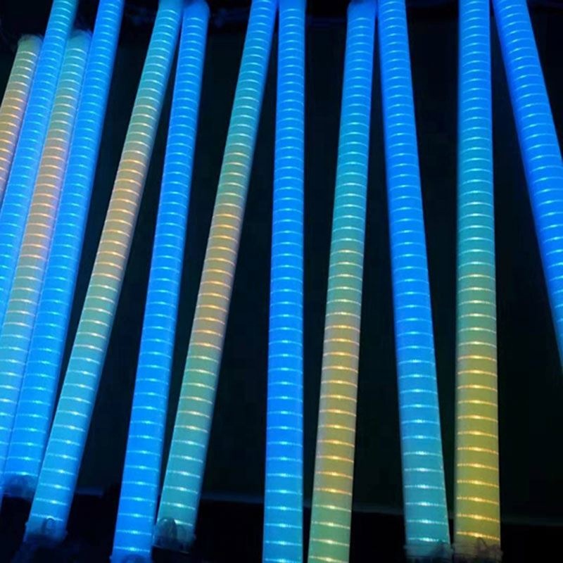 Светодиодная цифровая трубка RGB DMX, светодиодные цветные лампы Canging Dmx512, Светодиодная трубка RGBW 8 пикселей, цифровая трубка 24 В