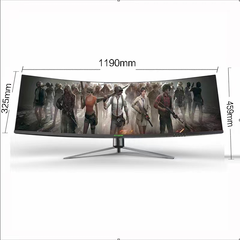 49 дюймовый изогнутый монитор 5K165Hz изогнутая поверхность настольный компьютер монитор экран с рыбой 144 Гц изогнутый монитор 49 дюймов игровая