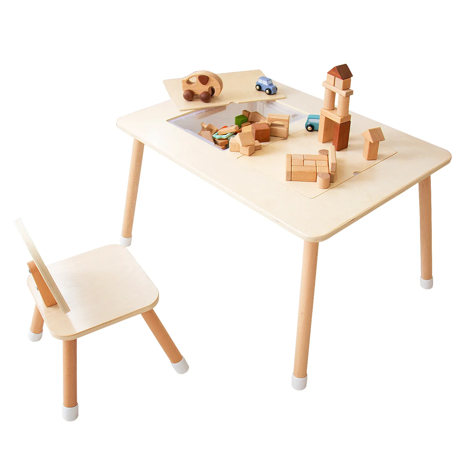 Kids Baby Montessori Furniture Wooden Children Toddler Activity Tables Desk kids sensory table Nursery Furniture