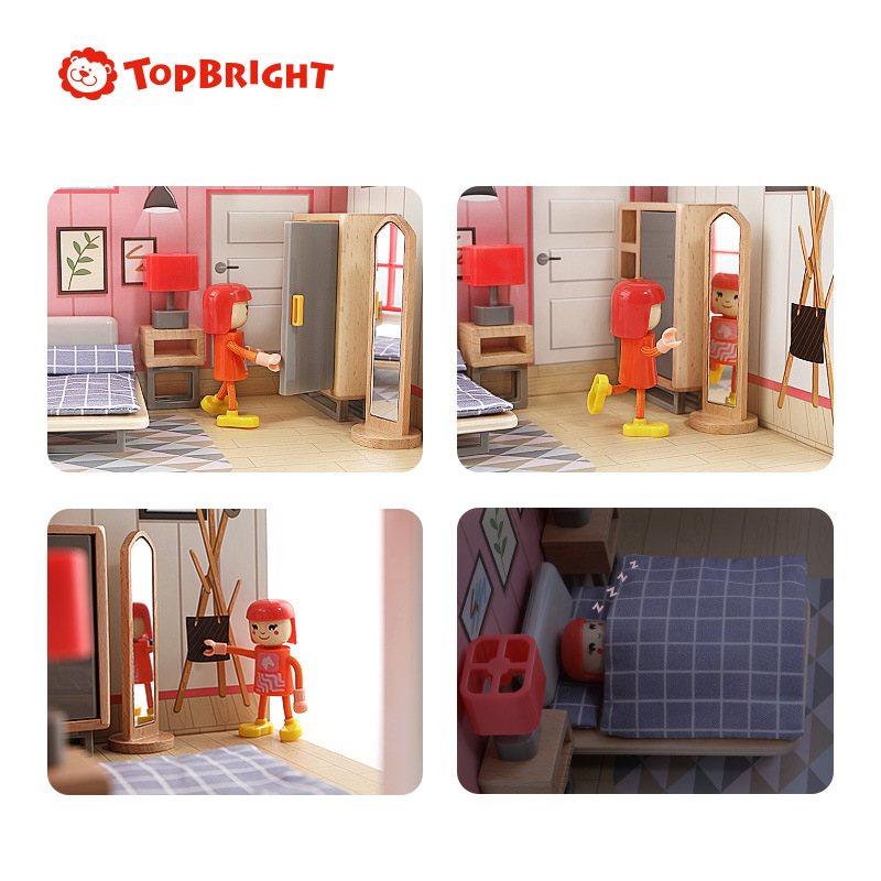 Topbright DIY миниатюрная деревянная и пластиковая игрушка Подарки для ролевого кукольного домика diy набор мебели