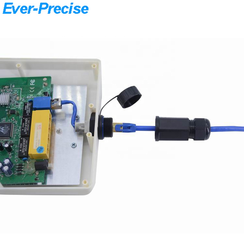 Водонепроницаемый rj45 панельный разъем переходник m25 IP68