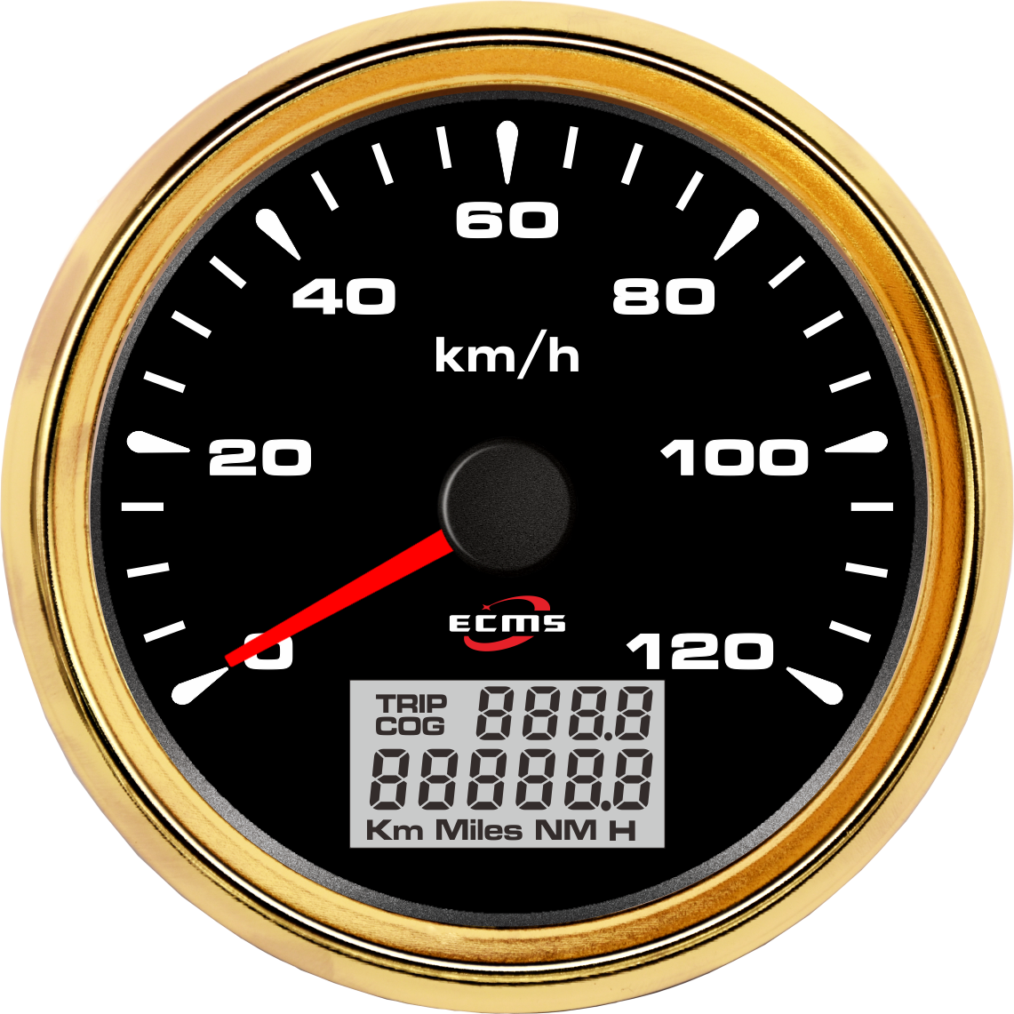 Черный спидометр для мотоцикла 85 мм 120 км/ч